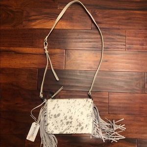 Boot barn Shyanne metallic cowhide crossbody